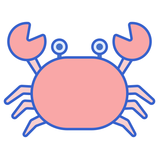 crabe Flaticons Lineal Color Icône