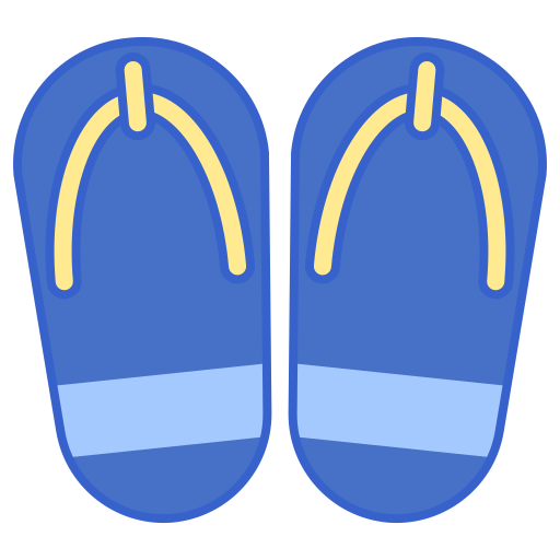 flip flops Flaticons Lineal Color icon