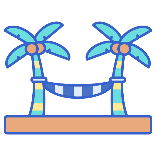 hamaca Flaticons Lineal Color icono