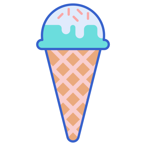 cucurucho de helado Flaticons Lineal Color icono