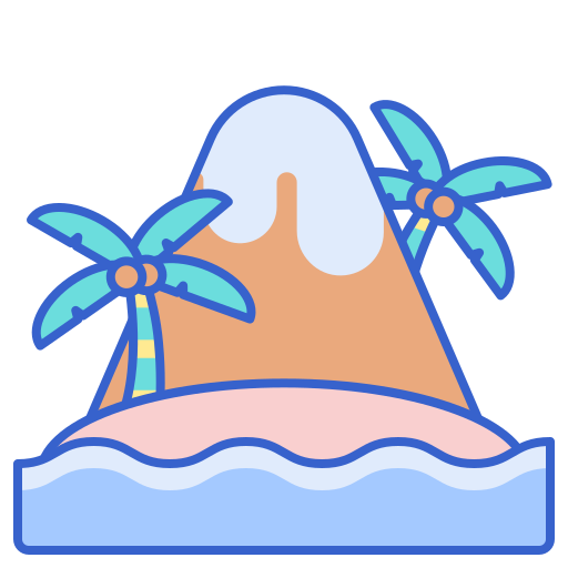 Island Flaticons Lineal Color icon