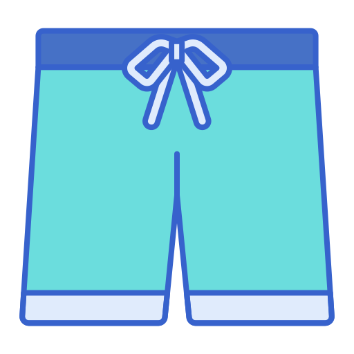 shorts de baño Flaticons Lineal Color icono