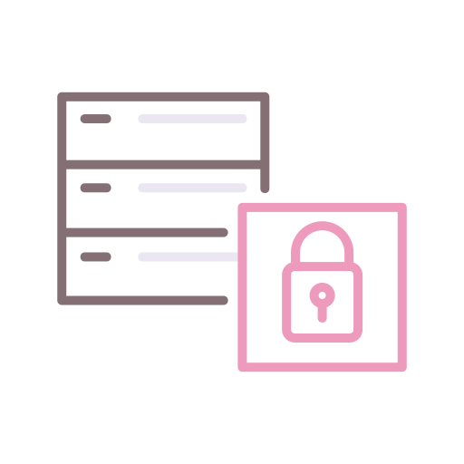 seguridad de datos Flaticons Lineal Color icono