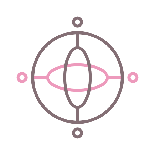 Żyroskop Flaticons Lineal Color ikona