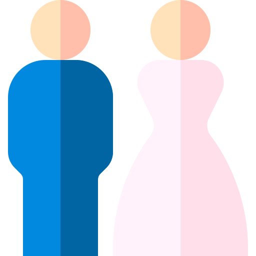 Жених и невеста Basic Straight Flat иконка