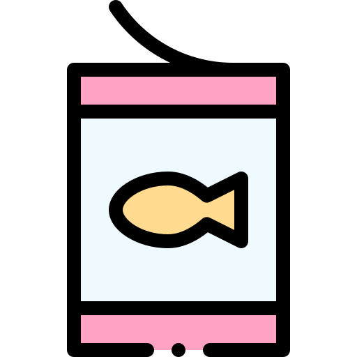 キャットフード Detailed Rounded Lineal color icon