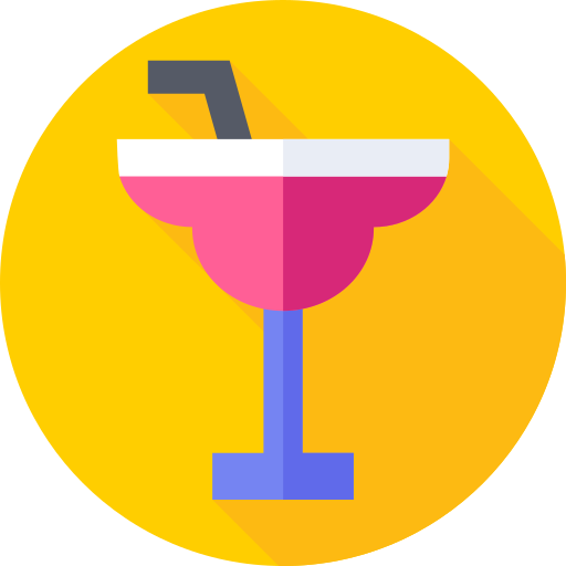 cocktail Flat Circular Flat icoon