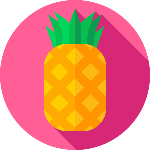ananas Flat Circular Flat icoon