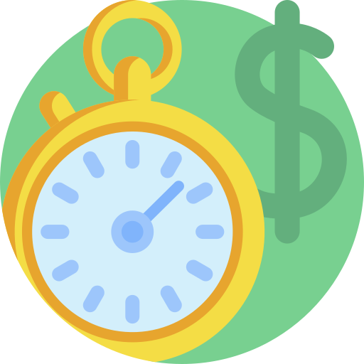 Time is money Detailed Flat Circular Flat icon