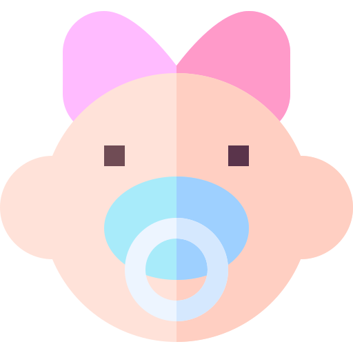 女の赤ちゃん Basic Straight Flat icon