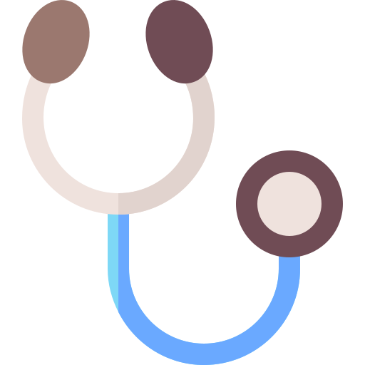 stethoskop Basic Straight Flat icon