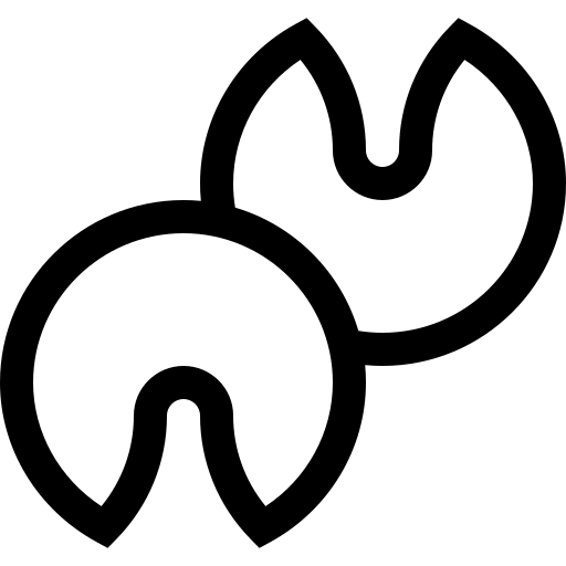 gelukskoekje Basic Straight Lineal icoon