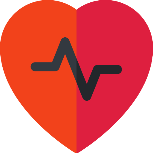 frequenza cardiaca Basic Rounded Flat icona