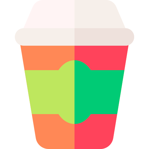 koffie Basic Rounded Flat icoon