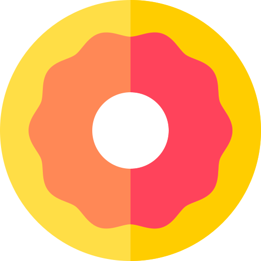 ドーナツ Basic Rounded Flat icon