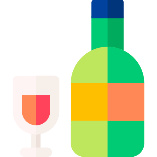 vinho Basic Rounded Flat Ícone