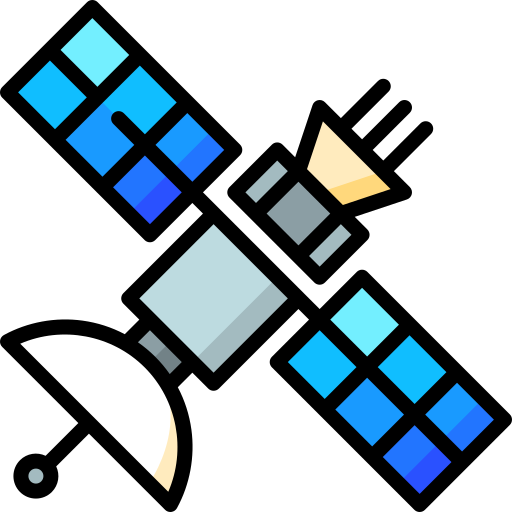 satelita Special Lineal color ikona