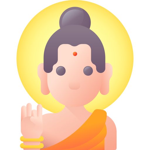 boeddha 3D Color icoon