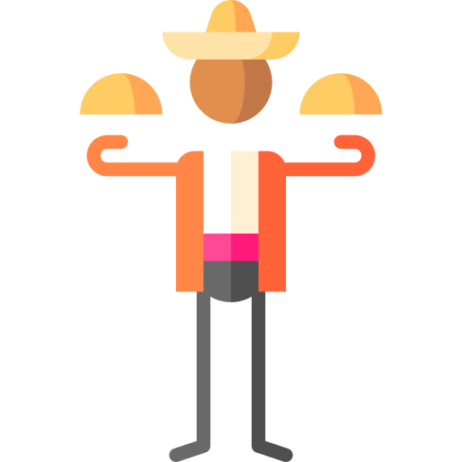 tacos Puppet Characters Flat icon