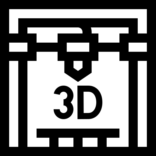 imprimante 3d Basic Straight Lineal Icône