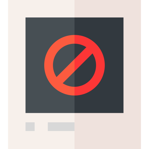 prohibición Basic Straight Flat icono
