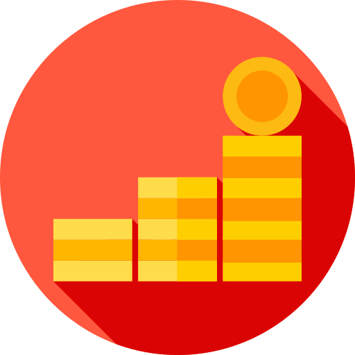 monety Flat Circular Flat ikona