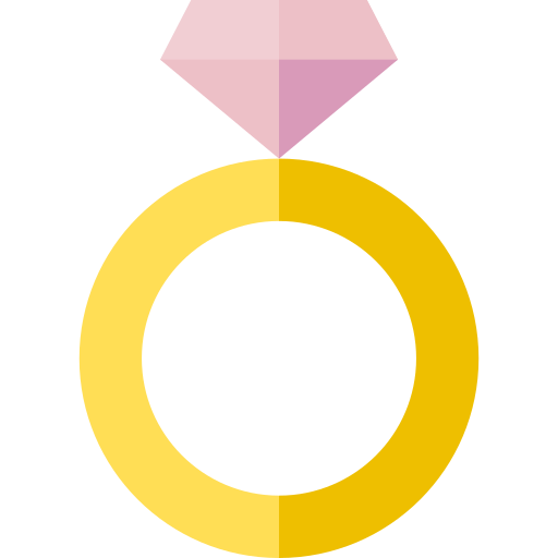 anel de diamante Basic Straight Flat Ícone