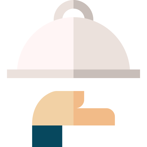 Food tray Basic Straight Flat icon