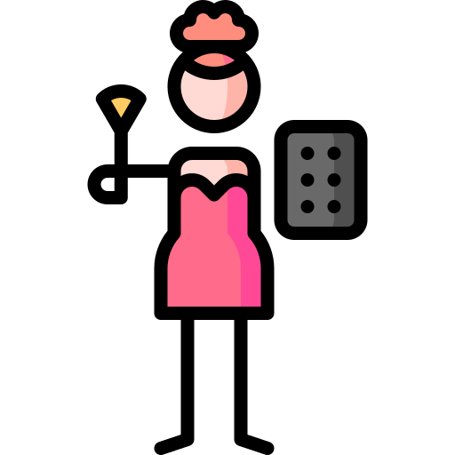 Makeup Puppet Characters Lineal Color icon