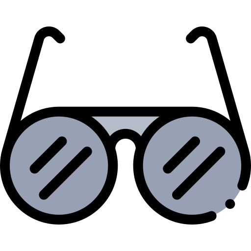 des lunettes de soleil Detailed Rounded Lineal color Icône