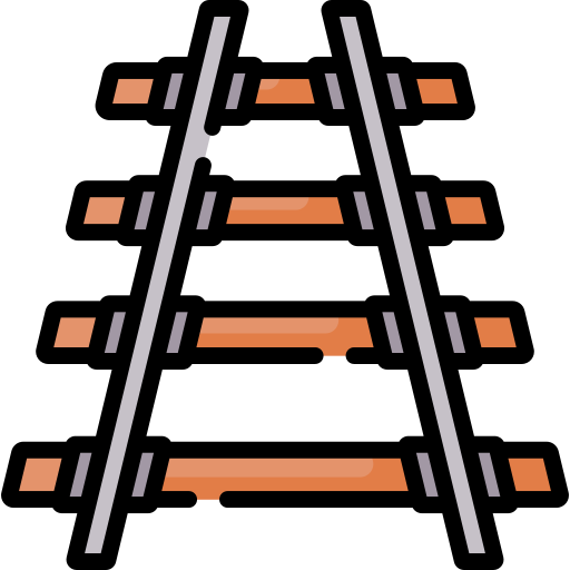 spoorweg Special Lineal color icoon