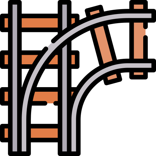 Железная дорога Special Lineal color иконка