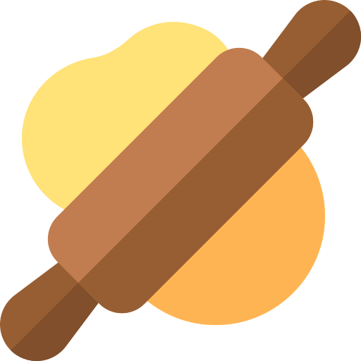 Rolling pin Basic Rounded Flat icon