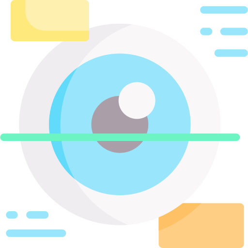 Eye scan Special Flat icon