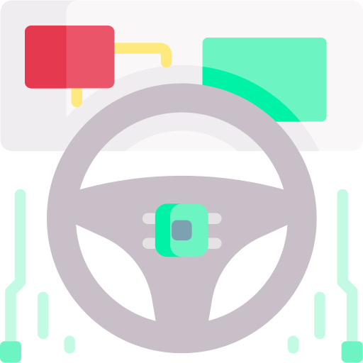 Autonomous car Special Flat icon
