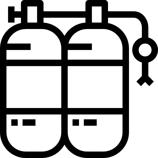 Oxygen tank Detailed Straight Lineal icon