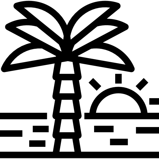 Island Detailed Straight Lineal icon