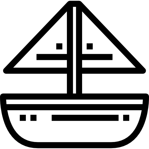 barco de vela Detailed Straight Lineal icono