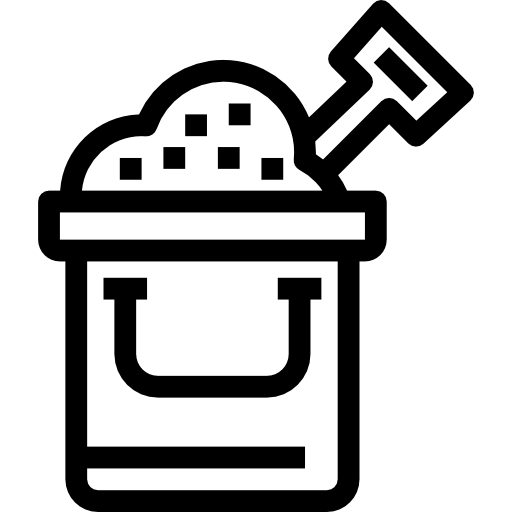 Sand bucket Detailed Straight Lineal icon