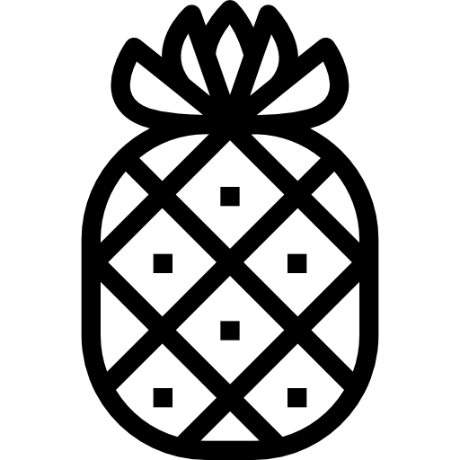 Pineapple Detailed Straight Lineal icon