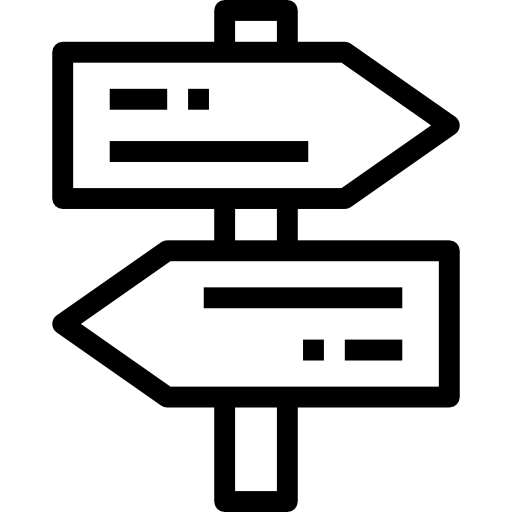 panneau Detailed Straight Lineal Icône