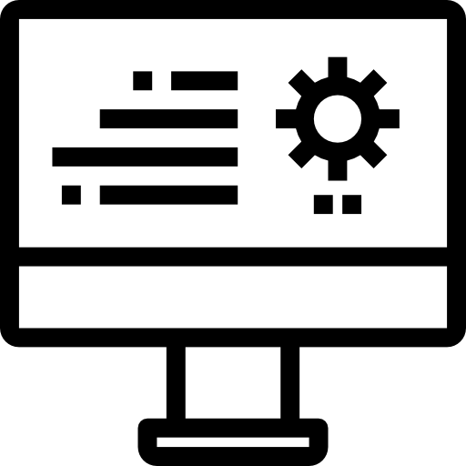 Компьютер Detailed Straight Lineal иконка
