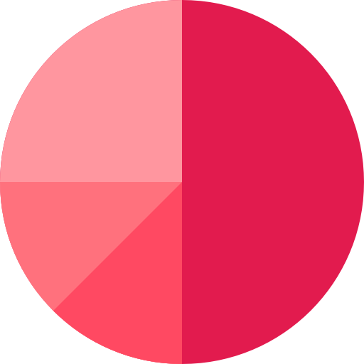 Круговая диаграмма Basic Straight Flat иконка