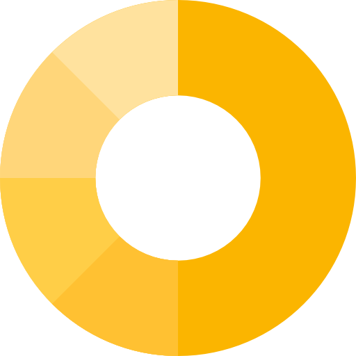 kuchendiagramm Basic Straight Flat icon