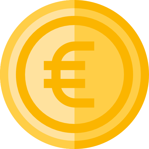 Euro Basic Straight Flat icon