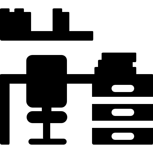 schreibtisch Roundicons Solid icon