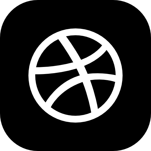 dribbble Roundicons Solid icon