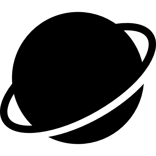 saturn Roundicons Solid icon