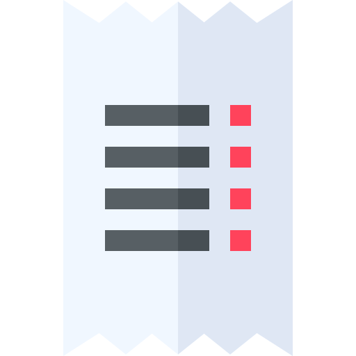 Выставленный счет Basic Straight Flat иконка