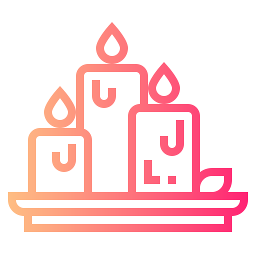 Candle Smalllikeart Gradient icon